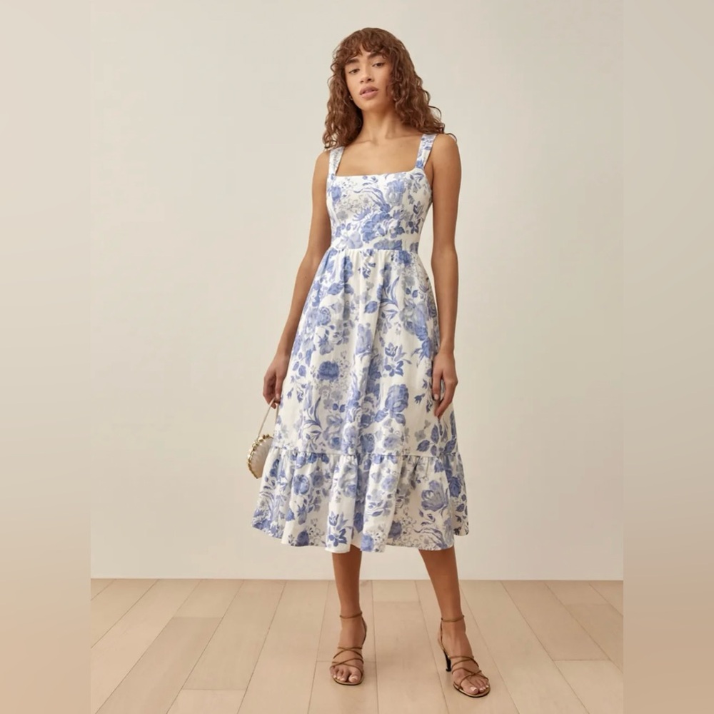 Reformation Bucatini Linen Dress